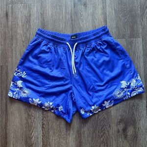 Get Better Today (Better Brand) Blue Embroidered Mesh Shorts